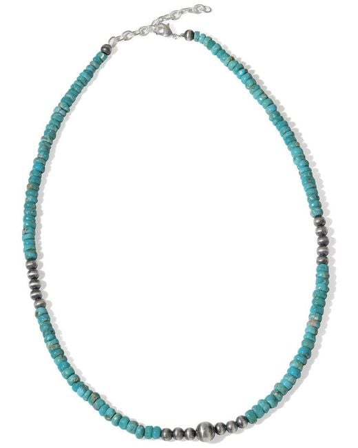 TIRAMISU Blue Plated Mohave Statement Necklace