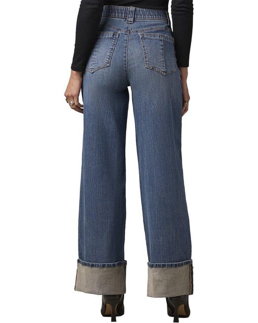 Wit & Wisdom Blue Mid Artisanal Skyrise Wide Leg Jean