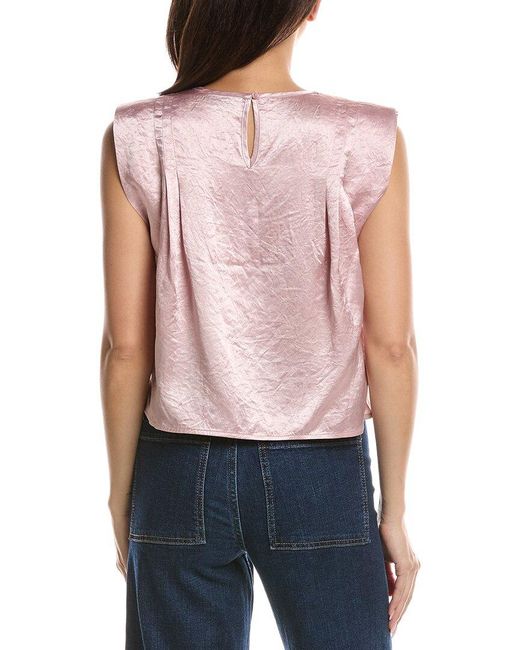 LNA Pink Paige Shine Top