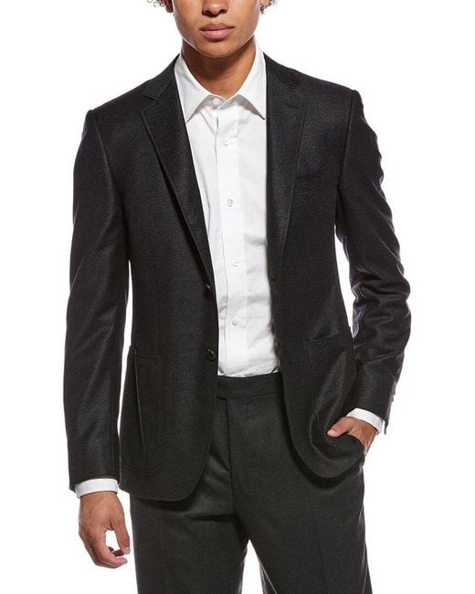 Canali Black Wool Blazer for men