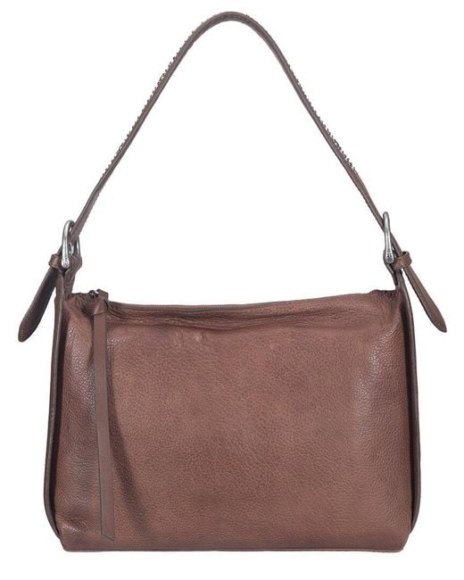 Frye Brown Carla Leather Shoulder