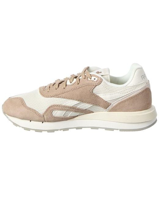 Reebok White Classic Nylon & Suede 89 Sneaker