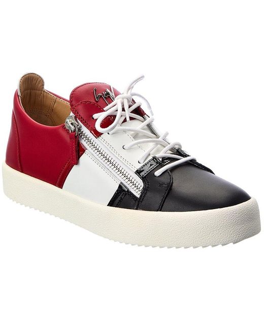 Giuseppe zanotti may shop leather low top trainers