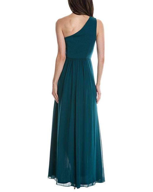 Adrianna Papell Green Solid Gown