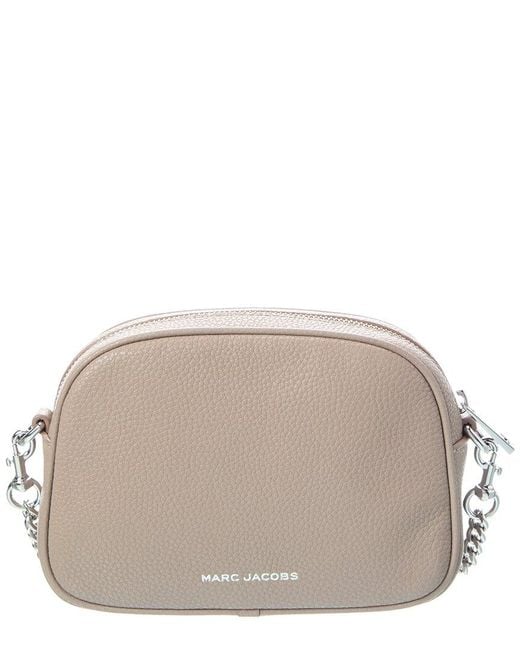 Marc Jacobs Gray Signet Turnlock Leather Camera Bag