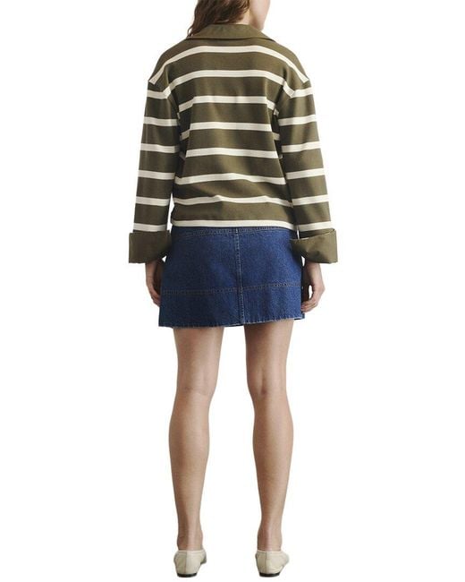Tanya Taylor Blue Short Hudie Skirt