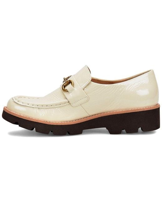 Söfft White Prewitt Crinkle Patent Leather Loafer
