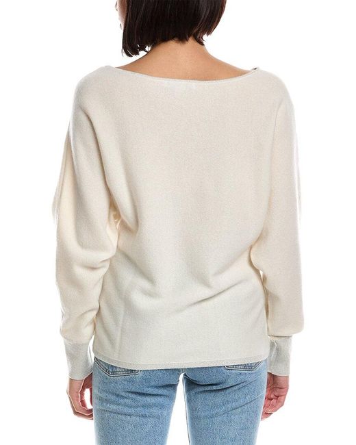 Tommy Bahama White Serena Crystal Palm Wool & Cashmere-blend Sweater