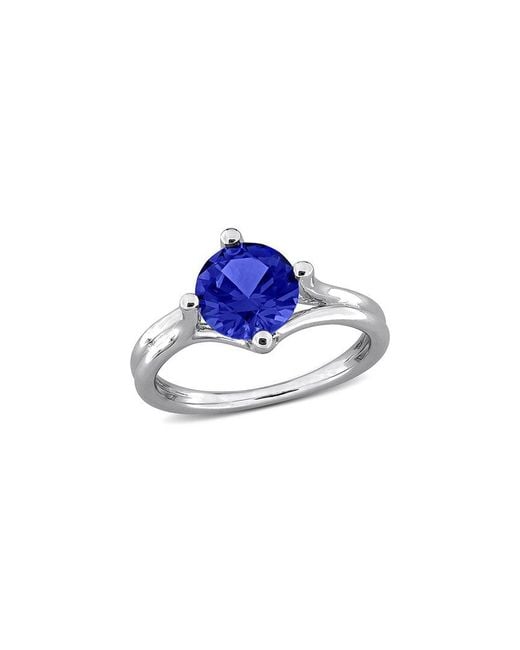 Rina Limor Blue 2.00 Ct. Tw. Lab-Grown Sapphire Solitaire Ring