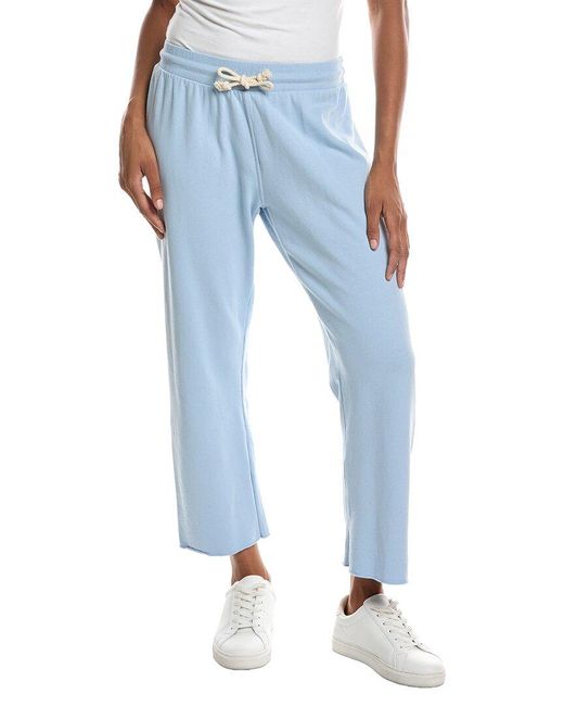 PERFECTWHITETEE Blue Jamaica Beach Fleece Capri Pant