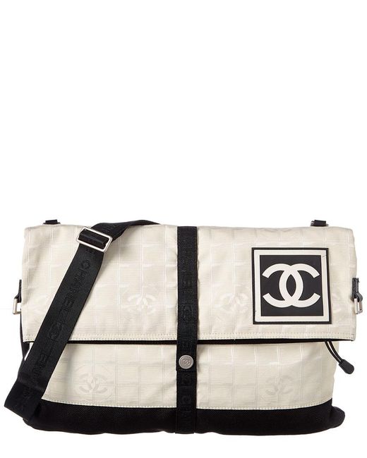 Chanel Black Sportline Messenger Bag Lyst