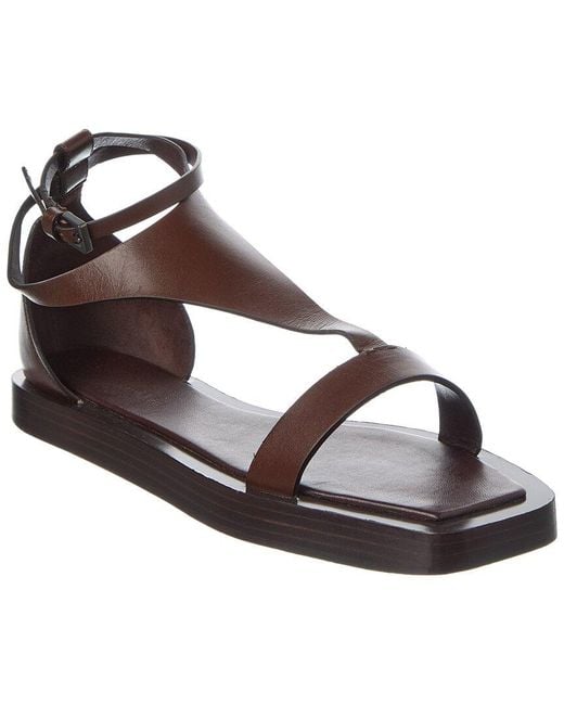 Max Mara Brown Leather Sandal