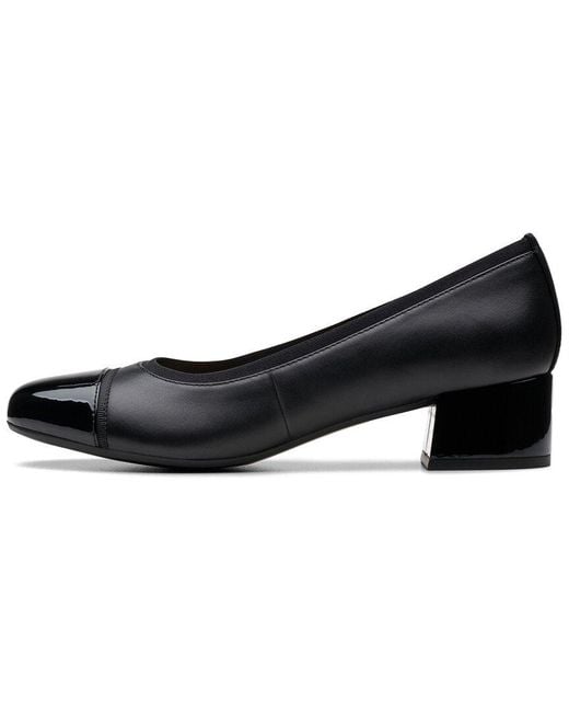 Clarks Black Marilyn Nora Leather Flat