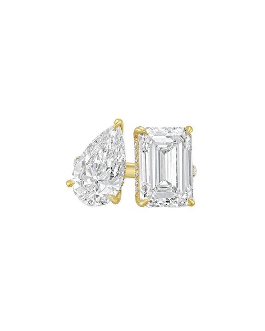Diana M White Diana M. 14K.00 Ct. Tw. Lab-Grown Diamond Two-Stone Ring