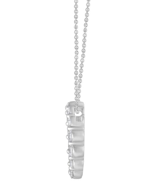 Lab Grown Diamonds Metallic 14k 1.00 Ct. Tw. Lab Grown Diamond Pendant Necklace