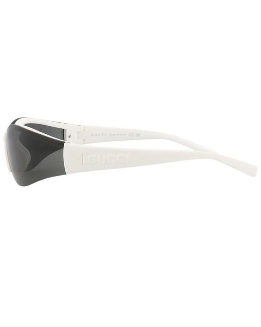 Gucci White Gg1651S 99Mm Sunglasses