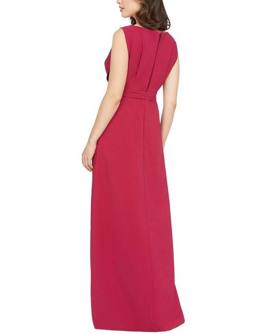 Kay Unger Red Demi Walk Thru Jumpsuit
