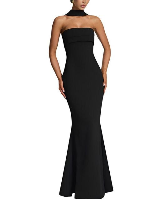 LEBRIN ATELIER Black Midi Dress