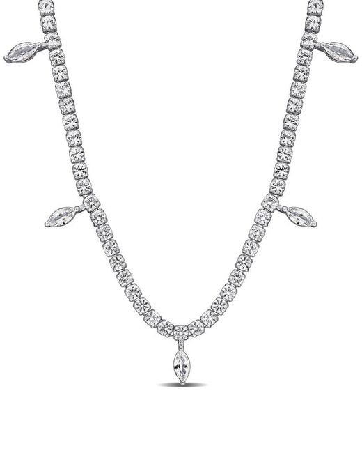 Rina Limor Metallic 11.49 Ct. Tw. Lab-Grown Sapphire Necklace