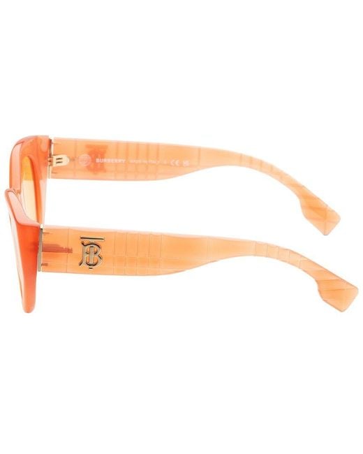 Burberry Orange Be4390 47mm Sunglasses