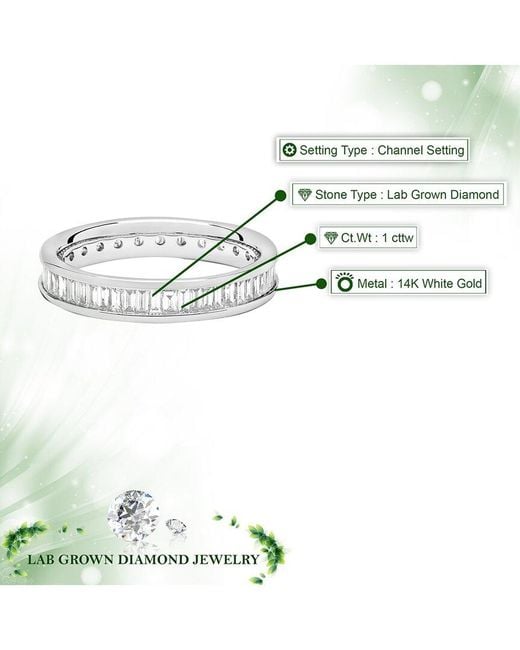 Amairah White 14K 1.00 Ct. Tw. Lab-Grown Diamond Eternity Ring