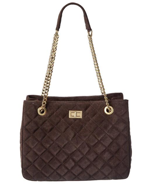 Isabella Rossetti Brown Ravenna Suede Handbag