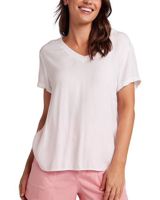 Bella Dahl White V-Neck T-Shirt