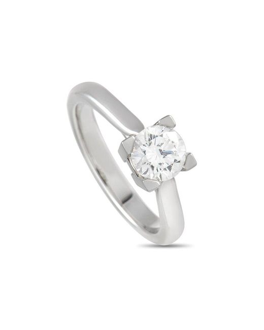Harry Winston White Platinum 0.71 Ct. Tw. Diamond Solitaire Ring (Authentic Pre- Owned)