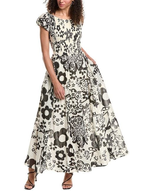 Free People White Ultraviolet Maxi Dress
