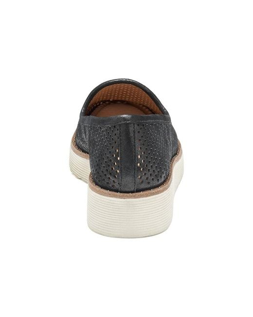 Johnston & Murphy Blue Mitzi Suede Slip On