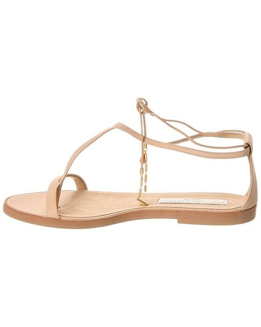 Stella McCartney Metallic Logo Sandal