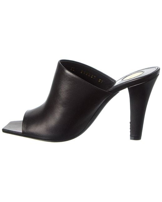 Saint Laurent Black Jill Leather Mule