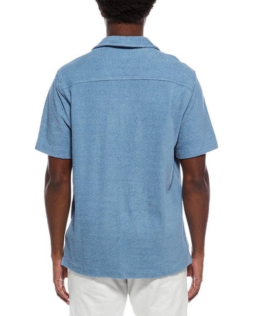 Orlebar Brown Blue Howell Terry Shirt for men