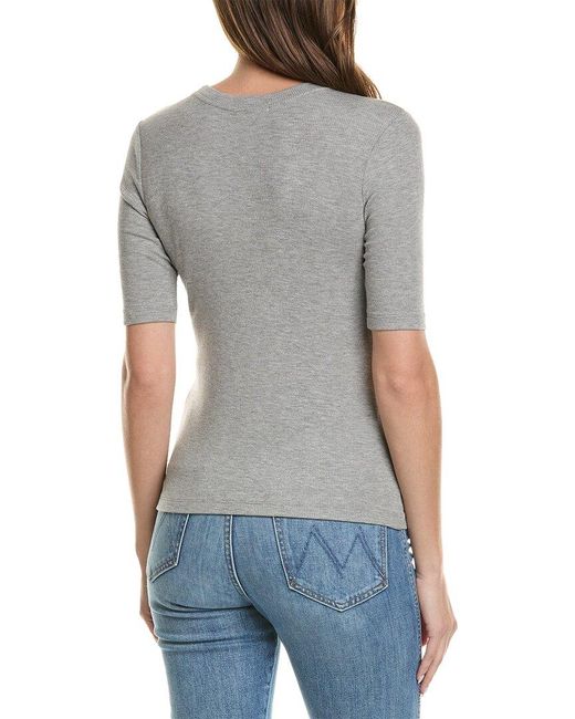 Goldie Gray Ribbed T-shirt