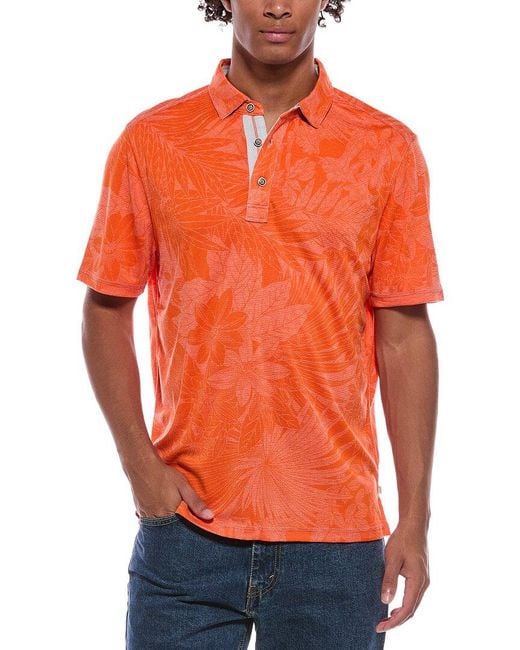 Tommy Bahama Orange Sport Santiago Paradise Polo Shirt for men