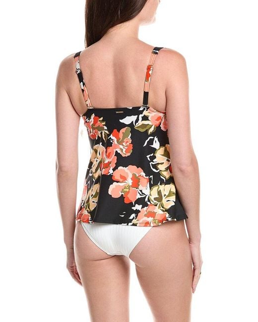 Sea Level Black Juniper Cross Front Swing Singlet Top