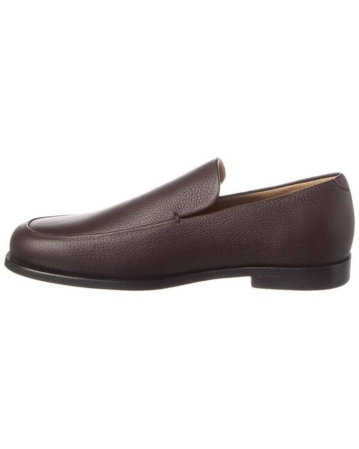 Khaite Brown The Alessio Leather Loafer
