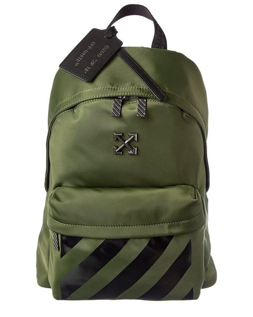 Off-White c/o Virgil Abloh Green Classic Dome Backpack for men