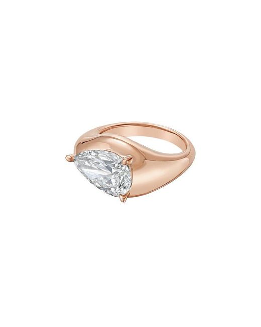 Diana M White Diana M. 18K Rose 12.00 Ct. Tw. Lab-Grown Diamond Ring