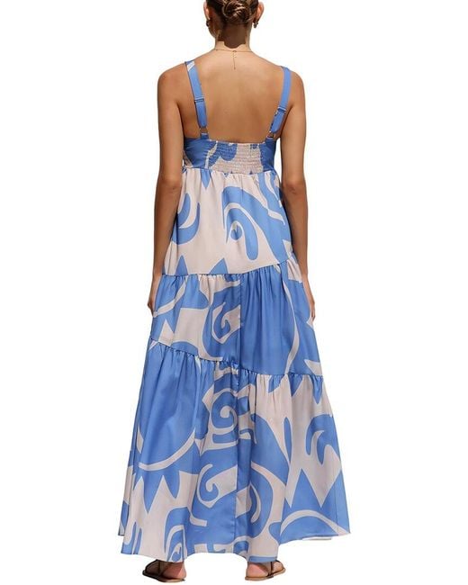 FLORIDA CLOTHING Blue Maxi Dress