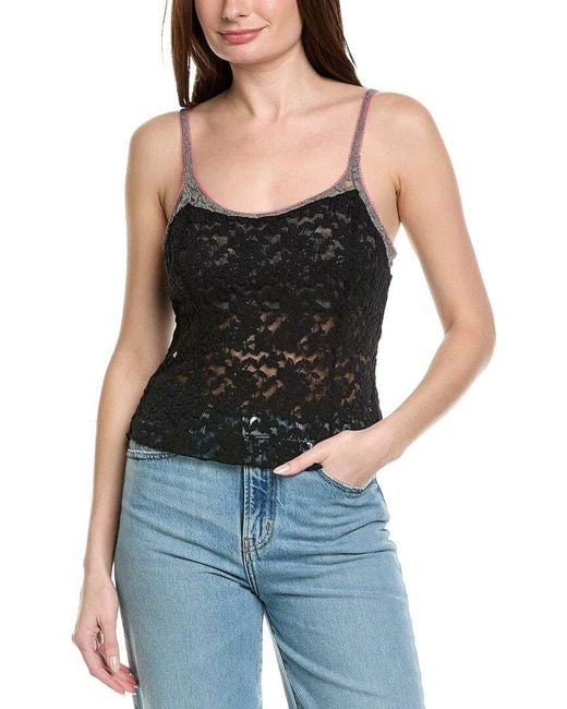 Free People Black All Day Lace Cami