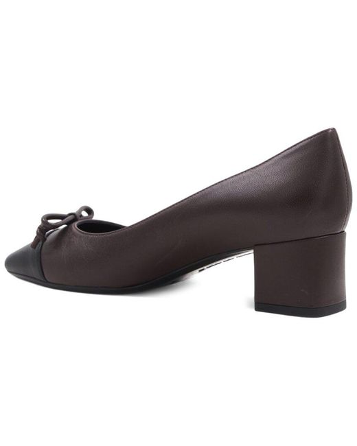 Aquatalia Black Palica Waterproof Leather Pump