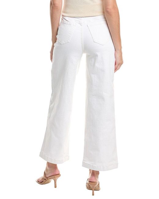 Kenneth Cole White Comfort Pure Wide Leg Jean