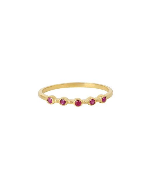 TIRAMISU White Over 0.08 Ct. Tw. Ruby Ring