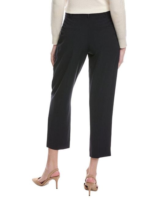 Brunello Cucinelli Black Wool-Blend Pant