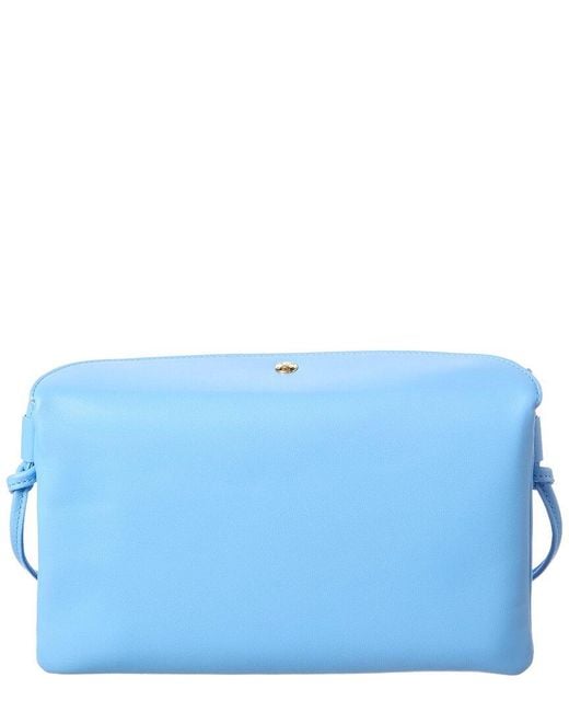 Céline Blue Logo Leather Clutch