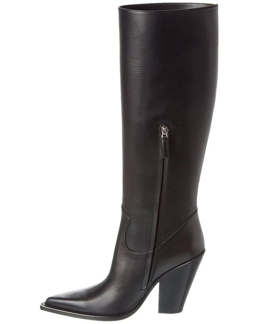 Michael Kors Black Gwen Leather Boot