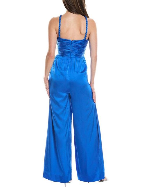AMUR Blue Kirah Twist Jumpsuit