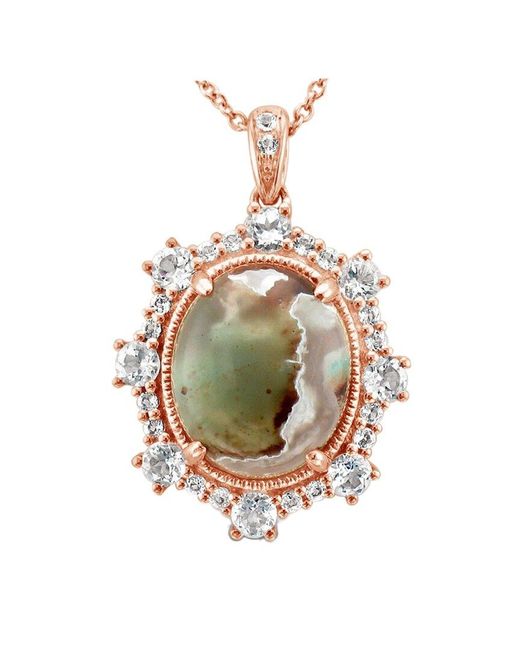 Le Vian White 14k Strawberry Gold® 4.03 Ct. Tw. Gemstone Pendant Necklace