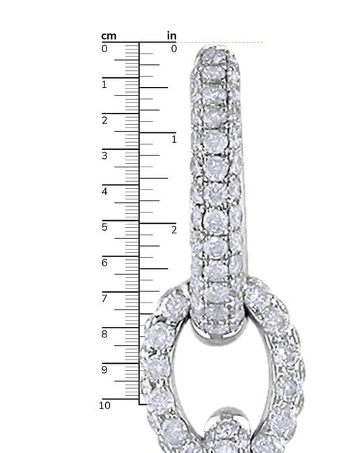 Rina Limor White 14k 1.76 Ct. Tw. Diamond 10-10.5mm Pearl Huggie Earrings